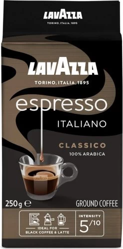 Lavazza Espresso Italiano Classico Gemalen / Filterkoffie - 8 X 250 Gram -Voedsel Winkel 594x1200