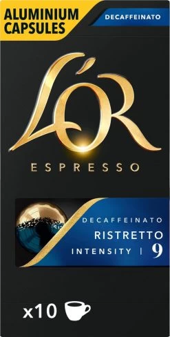 L'OR Espresso Ristretto Decaffeinato - Intensiteit 9/12 - 10 X 10 Capsules -Voedsel Winkel 607x1200 2