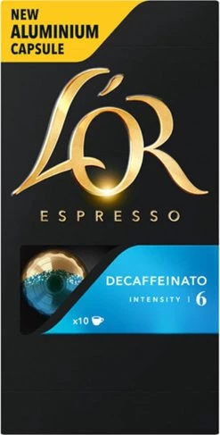 L'OR Espresso Decaffeinato Koffiecups - Intensiteit 6/12 - 10 X 10 Capsules -Voedsel Winkel 609x1200