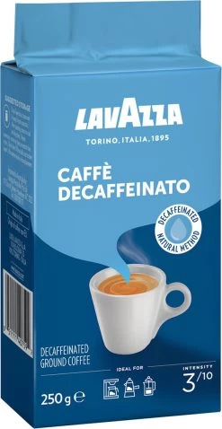 Lavazza Caffe Decaffeinato Filterkoffie - 250 Gram X8 -Voedsel Winkel 620x1200 1