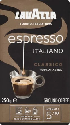 Lavazza Espresso Italiano Classico Gemalen / Filterkoffie - 8 X 250 Gram -Voedsel Winkel 676x1200 2