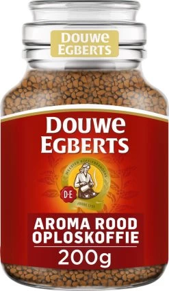 Douwe Egberts Aroma Rood Oploskoffie - 6 X Pot Van 200 Gram -Voedsel Winkel 701x1200