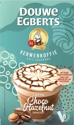 Douwe Egberts Latte Choco Hazelnut Oploskoffie - 5/9 Intensiteit - 5 X 8 Zakjes -Voedsel Winkel 713x1200 6