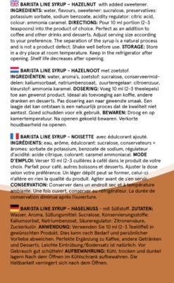 Fitcy | Koffiesiroop | Hazelnoot | Barista Syrup | Zero | Vegan | Vetvrij | Suikervrij | Keto-vriendelijk | Koffie | Siroop | MET DOSEERPOMP | 1L -Voedsel Winkel 739x1200
