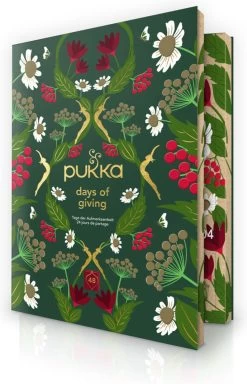 Pukka Thee Hardcover Biologische Kerst Adventskalender 2022, Perfect Als Kerstcadeau - 48 Zakjes - 1 Kalender -Voedsel Winkel 772x1200 1