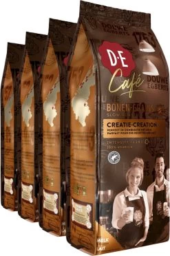 Douwe Egberts D.E Café Creatie Koffiebonen - 7/9 Intensiteit - 4 X 500 Gram -Voedsel Winkel 796x1200