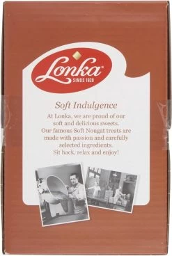 Lonka Soft Nougat Caramel Presentatiedoos à 2,57kg Snoep Thee - 214 Per Stuk Verpakte Nougat Blokjes - Nougat Gevuld Met Heerlijke Lonka Caramel -Voedsel Winkel 805x1200 1