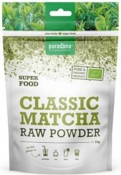 Purasana Matcha Classic Raw Powder 75 Gram -Voedsel Winkel 830x1200 1