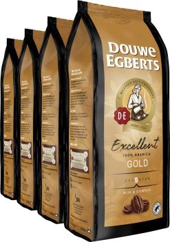 Uitgelichte producten 17 Douwe Egberts Excellent Gold Koffiebonen - 5/9 Intensiteit - 4 X 1kg