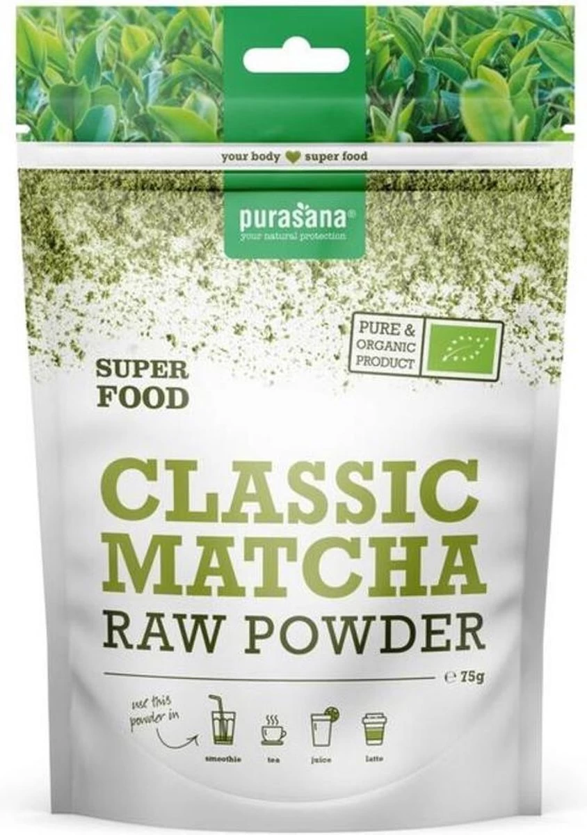 Purasana Matcha Classic Raw Powder 75 Gram