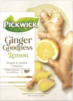 Pickwick Kruidenthee Ginger Goodness Lemon - 4 X 15 Theezakjes -Voedsel Winkel 864x1200 5