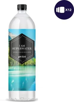 Alkaline Water PH 9.4 - 500ml 12-pack I Am Superwater X 3 - Alkalisch Bronwater 100% Natuurlijk (3 Trays) - Hoge Ph Waarde - Kangen Water - Basisch Water - Ontzurend Water - Ph 9 Plus - Spring Water - Basisch Dieet