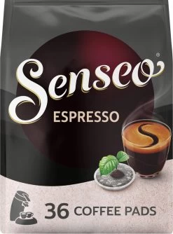 Senseo Espresso Koffiepads - 9/9 Intensiteit - 10 X 36 Pads -Voedsel Winkel 887x1200