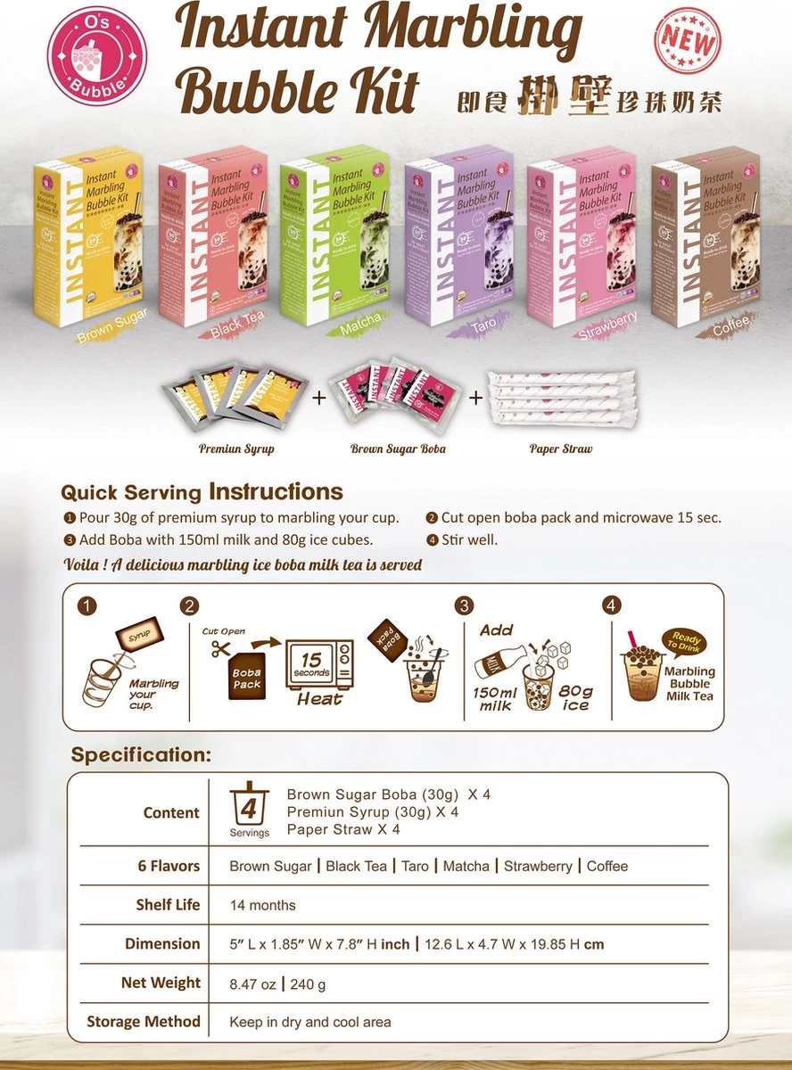 Bubble Tea Starters Kit Met Boba - Matcha Smaak - Bubble Thee Drinken In 45 Seconden 3 Bubble Tea Starters Kit Met Boba - Matcha Smaak - Bubble Thee Drinken In 45 Seconden - Afbeelding 3