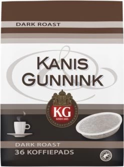 Kanis & Gunnink Dark Roast Koffiepads - 10 X 36 Pads -Voedsel Winkel 894x1200 1