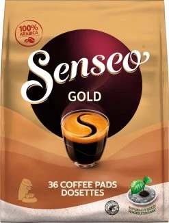 Senseo Gold Koffiepads - 5/9 Intensiteit - 10 X 36 Pads -Voedsel Winkel 910x1200