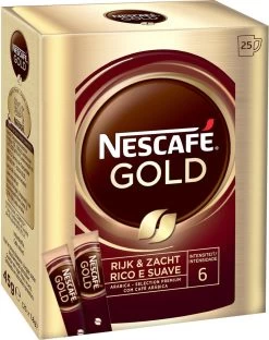 Nescafé Gold Oploskoffie - 6 Doosjes à 25 Zakjes 7 Nescafé Gold Oploskoffie - 6 Doosjes à 25 Zakjes -Voedsel Winkel 949x1200