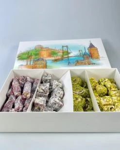 Merkloos Turkish Delight - Mixed Turkse Fruit - 4 Soorten- 800 G