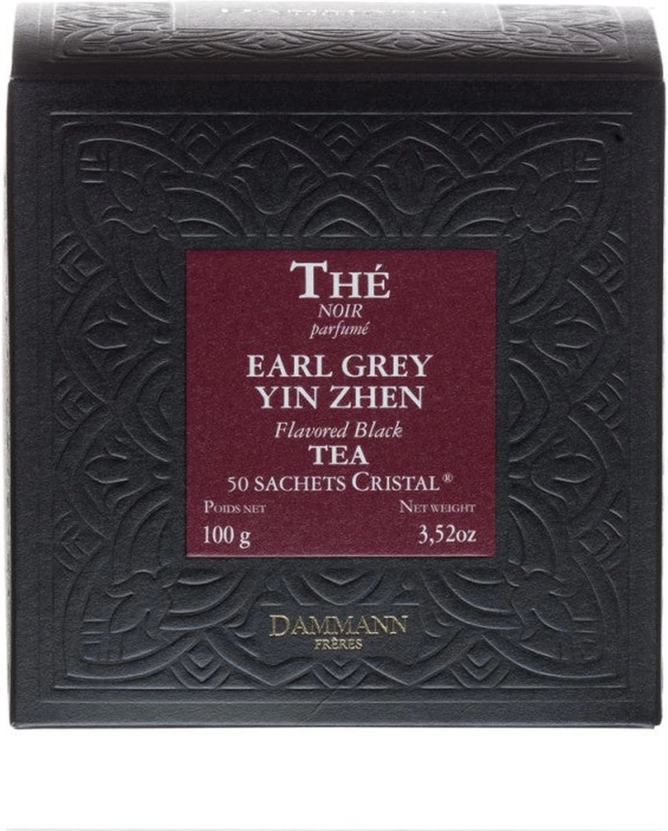 Dammann Frères - Earl Grey Yin Zhen 50 Cristal Zakjes - Chinese Zwarte Earl Grey Thee In Theezakjes - Zwarte Thee Met Bergamot 2 Dammann Frères - Earl Grey Yin Zhen 50 Cristal Zakjes - Chinese Zwarte Earl Grey Thee In Theezakjes - Zwarte Thee Met Bergamot - Afbeelding 2