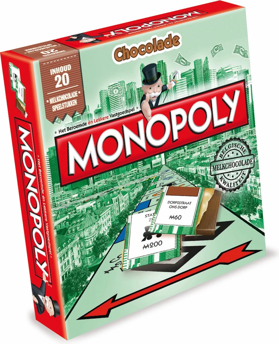 Monopoly & Rummikub Chocoladespellen, Set à 2 Spellen 1 Monopoly & Rummikub Chocoladespellen, Set à 2 Spellen
