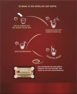 Douwe Egberts Aroma Rood Sticks Oploskoffie - 6 X 25 Zakjes -Voedsel Winkel 981x1200 2