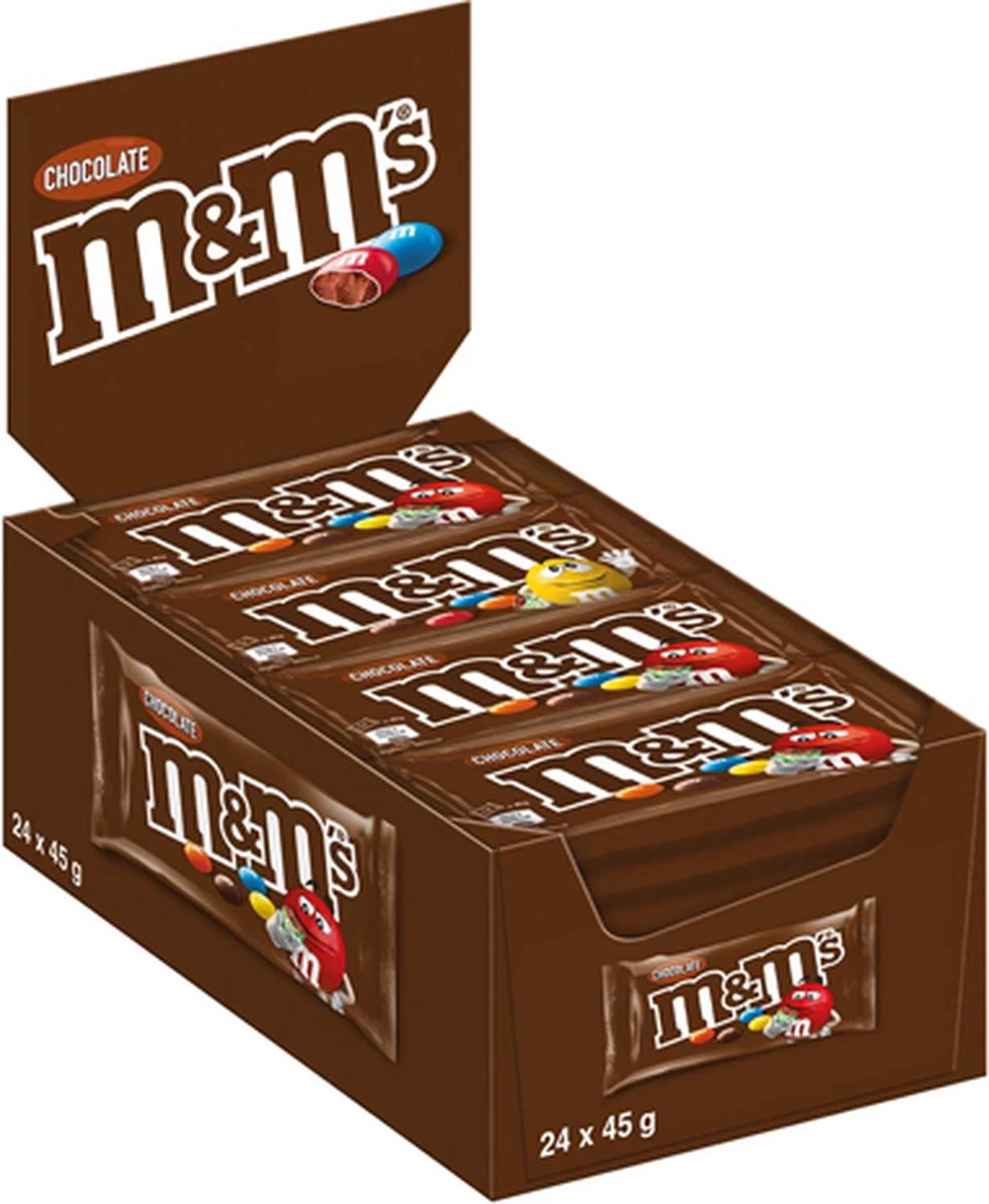 M&M's Choco Single - 24 X 45g 4 M&M's Choco Single - 24 X 45g - Afbeelding 4