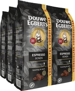 Uitgelichte producten 1 Douwe Egberts Espresso Koffiebonen - 4 X 1000 Gram - Extra Grote Verpakking