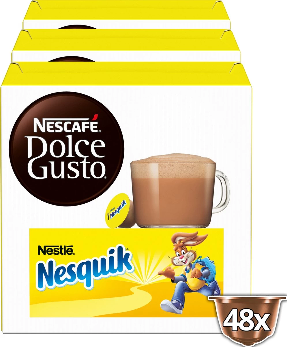 Nescafé Dolce Gusto Capsules Nesquik - Chocolademelk - 48 Cups - Geschikt Voor 48 1 Nescafé Dolce Gusto Capsules Nesquik - Chocolademelk - 48 Cups - Geschikt Voor 48